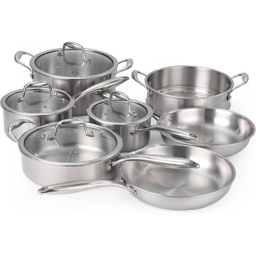 Piece tri ply - 11-piece, stainless