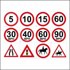 Road Speed Signs Traffic