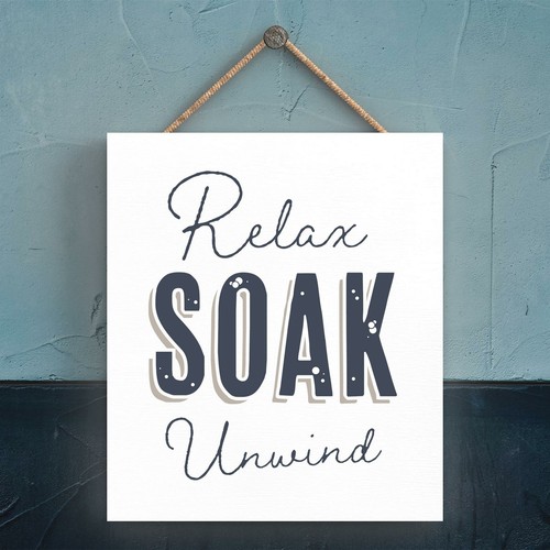 Relax soak unwind modern grey - relax,