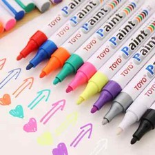 Paint Marker Pen Waterproof Oil Markers Pens Car Tyre Tire Tyres Metal Permanent