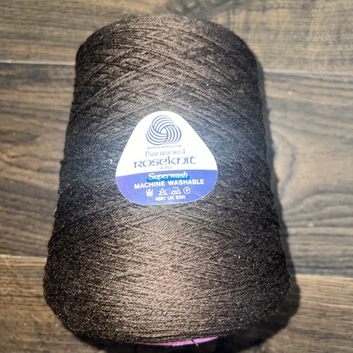 Pure new wool 500g brown - new,