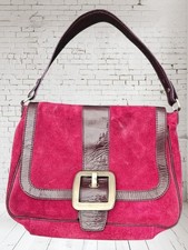 Boden Pink Suede Hand Bag