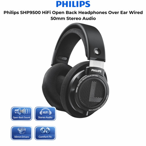 Philips shp9500 hifi - philips, open-back