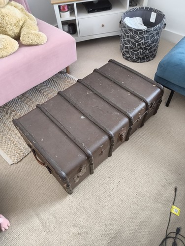 Vintage drawco steamer trunk - drawco,