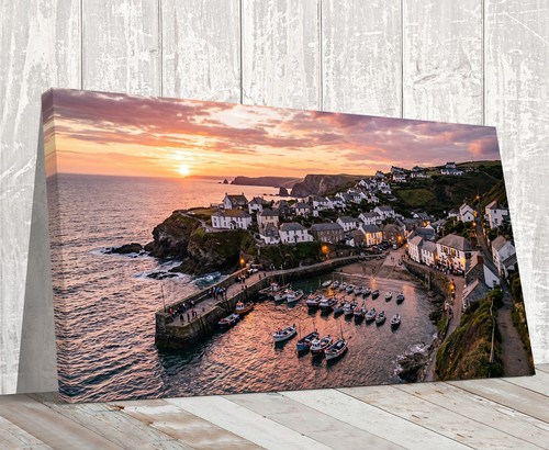 Port isaac during sunset - during,
