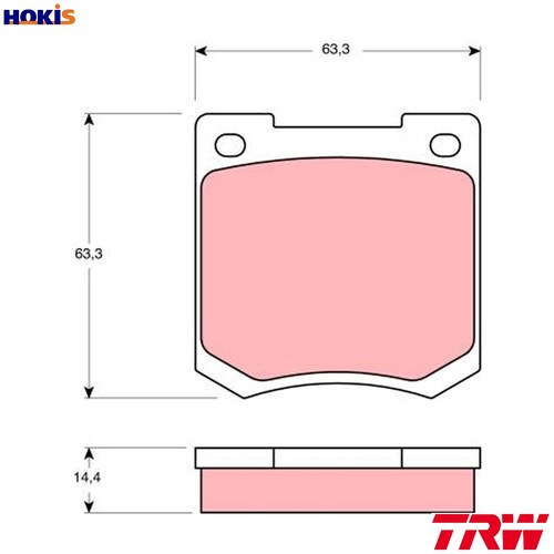 Brake pad set disc - brake,