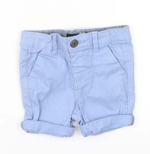 Denim Co Boys Blue Cotton Blend  Trousers Size 3-6 Months