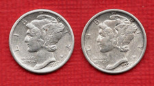 1917 & 1920 USA SILVER DIME