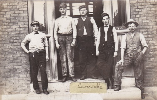 Old photo men workwear - workwear, fashion