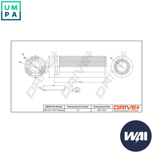 Oil filter dp1110 - oil, dp1110.11.0217