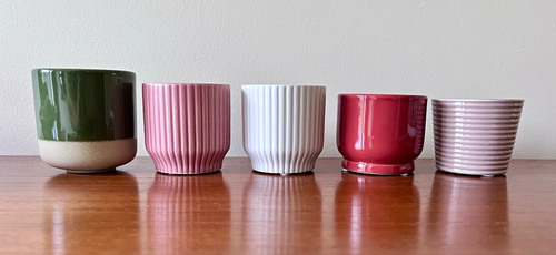 Set small glazed ceramic - 5,