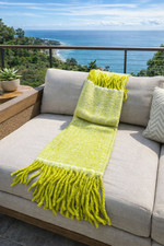 Bright Lime Green Throw