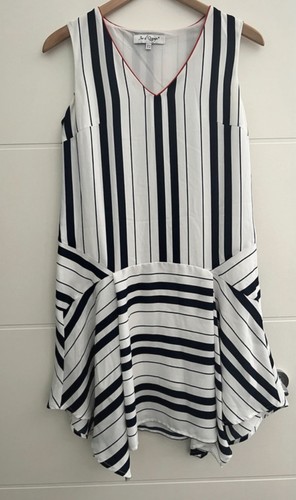 Striped navy blue and - navy, white