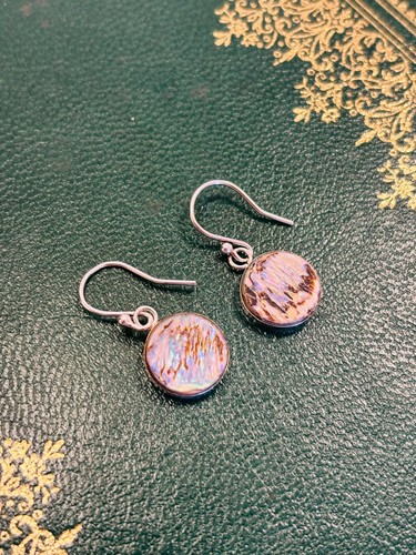 925 silver 12mm round abalone - 925,