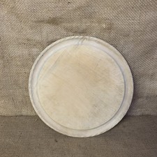 Bread Board Carved Round - Kitchenalia - Cottage - - English - Vintage - Usable