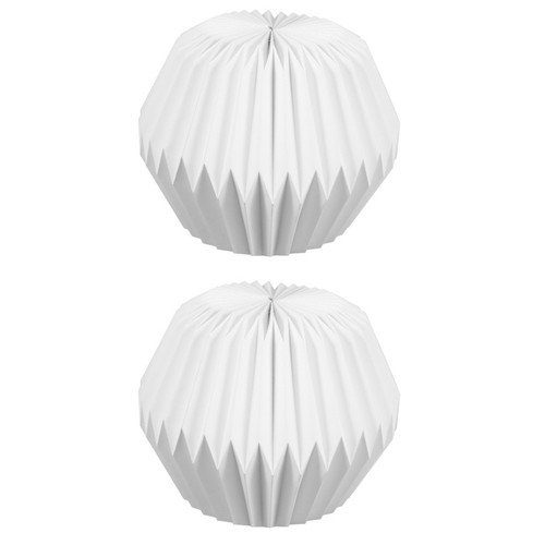 2pcs paper lampshade - 2pcs, white