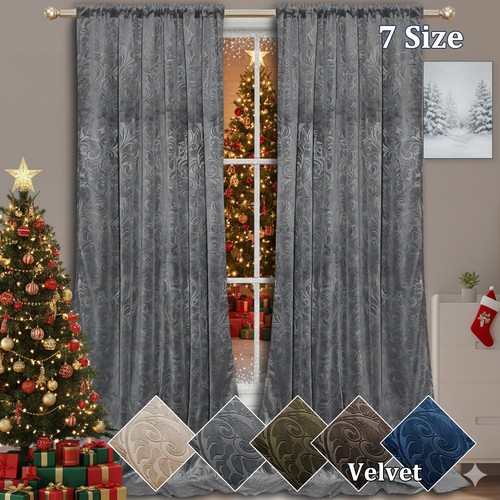 Pair luxury velvet blackout - pair,