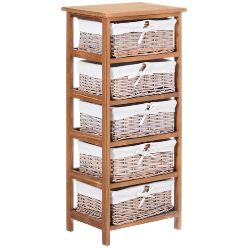 Drawer storage unit wooden - 5,