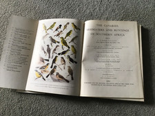 THE CANARIES,SEEDEATERS & BUNTINGS OF SOUTHERN AFRICA by C Skead 1960 superb art