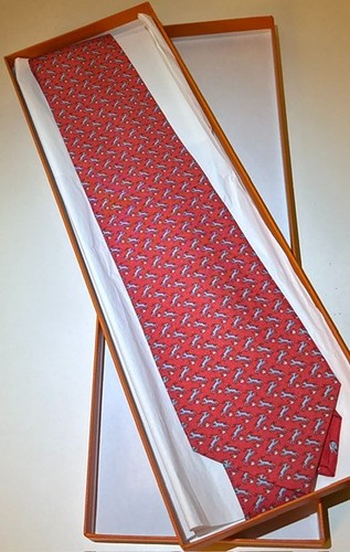 Hermes twillbi silk tie - silk, africa