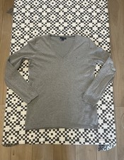 Excellent condition grey Tommy Hilfiger ladies jumper in size M