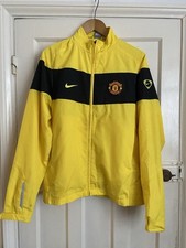 Manchester United 2009-2010 Rare Nike Size XL Yellow Tracksuit Jacket