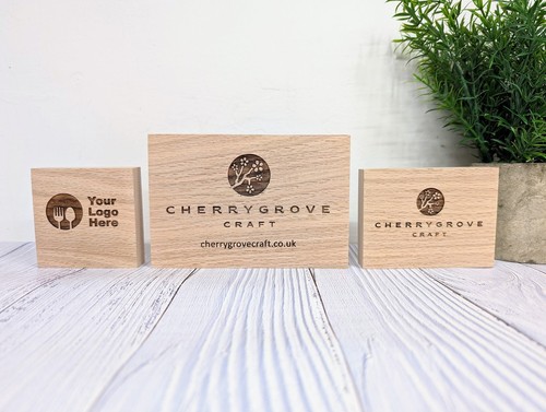 Custom logo oak blocks - custom,