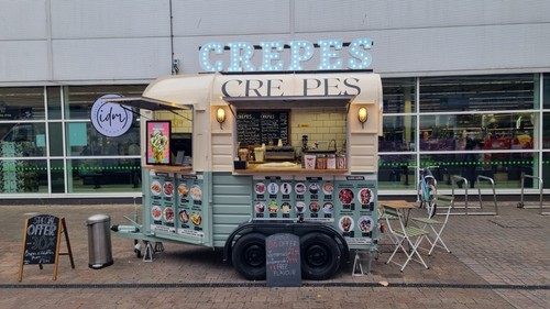 Full sweets food trailer - food,