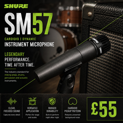 Genuine shure sm57 cardioid - genuine,