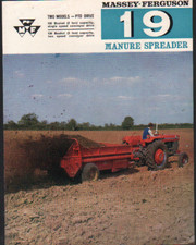 1965 Massey-Ferguson "19" Manure Spreader Brochure Leaflet