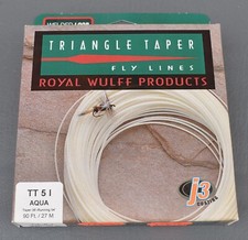Royal Wulff  Triangle Taper Intermediate  Fly Line  -  TT5I   Aqua  -  New