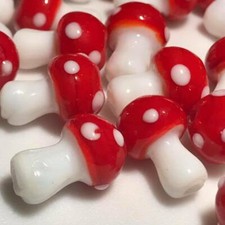 Toadstool Beads Lamp Work
