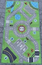 Green IKEA Storabo Kids Roads Buildings Rug Mat 133cm x 75cm