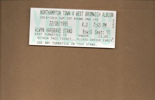 Used ticket northampton - ticket,