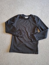 Fab Kids Campri Black L'Sleeved Thermal Base Layer Top, age 9 -10 yrs, 134-140cm