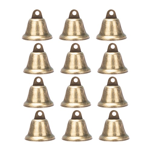 25pcs golden metal bells - metal,