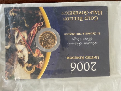 2006 gold half - sovereign, coin
