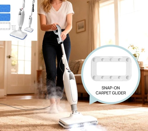 1500w steam mop - steam, detachable