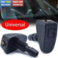 2 Pcs Car Front Windscreen Wiper Nozzle Washer Sprayer Jet Sprinkler Universal