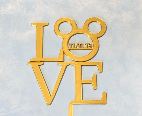 Disney wedding cake topper - cake,