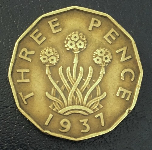 Three pence coin 1937 - pence,