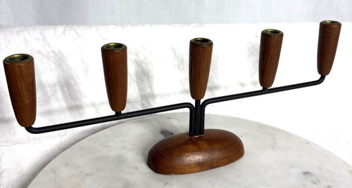 Small vtg teak metal - teak,