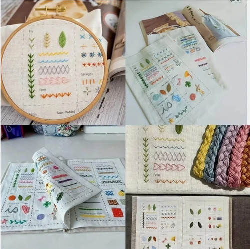 Diy embroidery stitch book - embroidery,