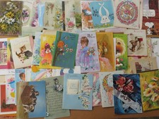 Vintage greetings cards mixed