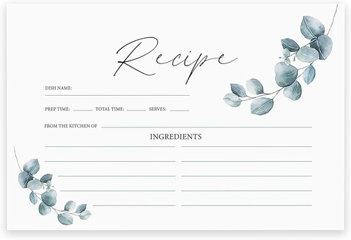 Premium recipe cards double - premium,