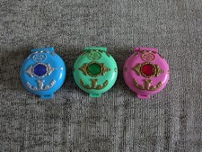 Vintage 1992 Bluebird Jeweled Collection Polly Pocket Set Of 3 One With Figures