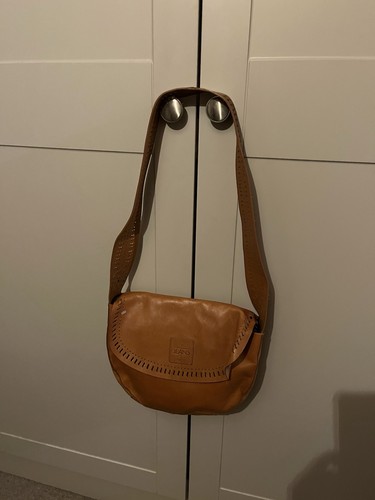 Leather bag brown tan - leather,