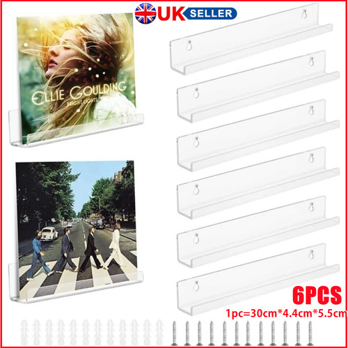 30cm acrylic floating shelf - 30cm,