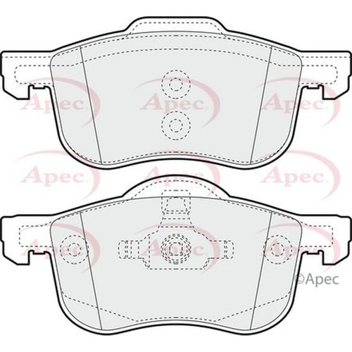 Apec brake pads pad1075 fits - apec,