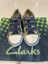 Clarks Doodles Navy Canvas